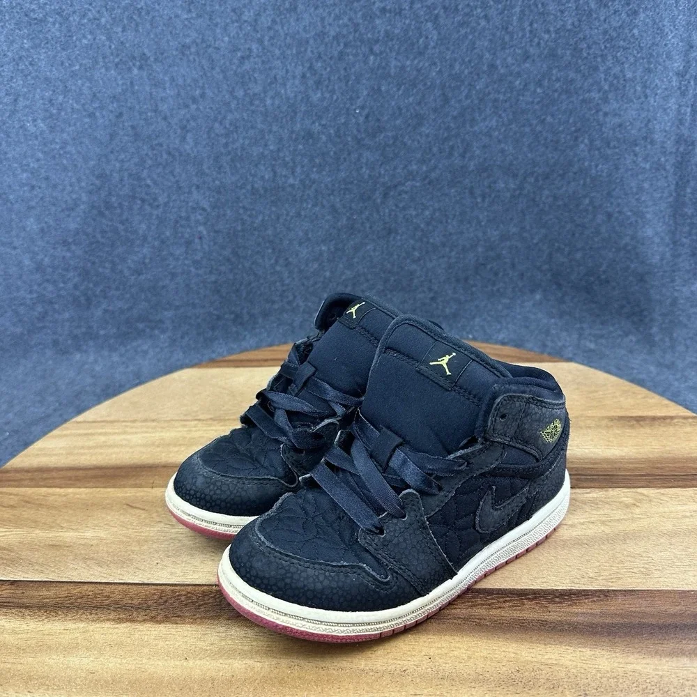 Nike Air Jordan 1 Toddler (PS) Pink/Black 2011 Size 9C 364773-008